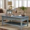 International Concepts Rectangle Spencer Coffee Table, 48 in W X 24 in L X 19 in H, Wood, Antique Washed Heather Gray OT105-8C - alternate 6